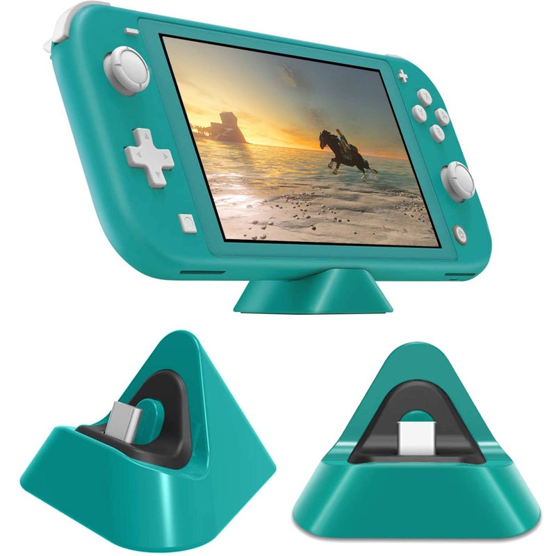 FANPL Charging Dock for Nintendo Switch Lite, Charging Stand Station Compatible with Nintendo Switch (Green) - Image 2